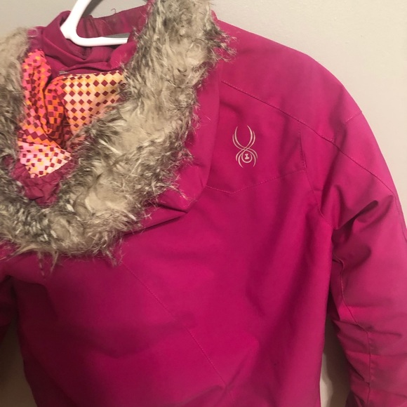 Girls Spyder ski jacket size 12 - Picture 5 of 6